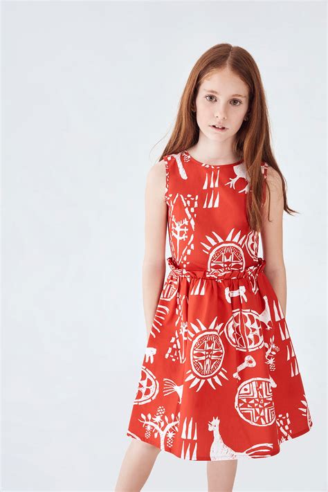 Kız Çocuk Kırmızı Elbise Bandg Store