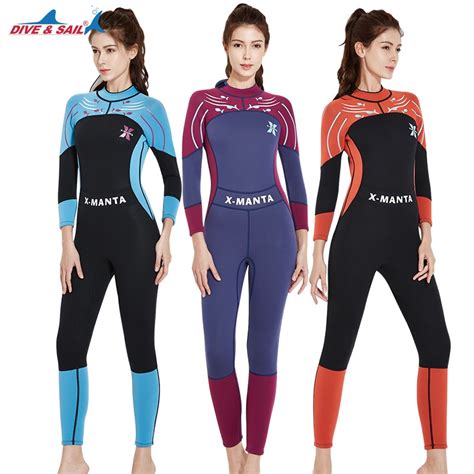 Dive Sail Neoprene Mm Wetsuits For Women Long Sleeved Scuba Diving