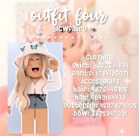 Cute Girl Bloxburg Outfit Codes