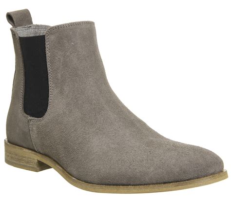 Free shipping & curbside pickup available! Ask the Missus Endeavour Chelsea Boots Light Grey Suede ...