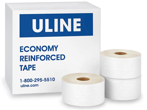 Uline Economy Reinforced Kraft Tape 3 X 375 White S 2338 Uline
