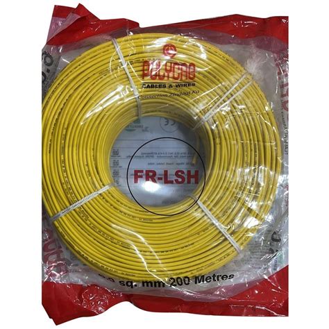 Polycab Fr Lsh40sqmm 200mts Frls Wires Yellow House Wire Wire Size