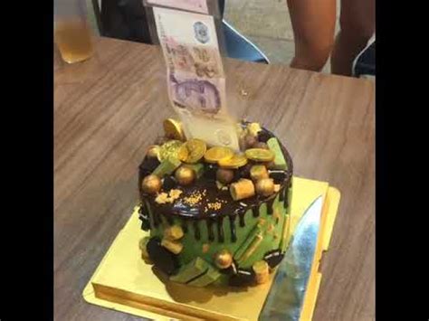 Order money pulling cakes online in singapore. MONEY PULLING CAKE! 拉钱蛋糕! - YouTube