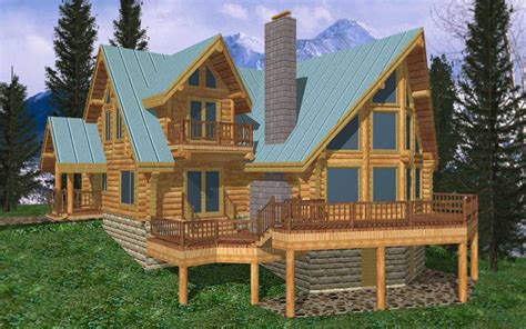 Log Cabin House Plan 2 Bedrooms 2 Bath 3303 Sq Ft Plan 34 102
