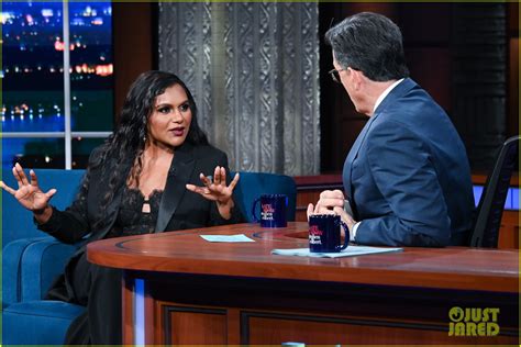 Mindy Kaling Stephen Colbert Joke About Their So Called Beef Photo