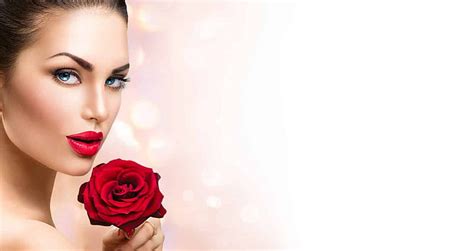 Beauty Red Model Rose Woman Lips Anna Subbotina Trandafir Girl Flower Hd Wallpaper
