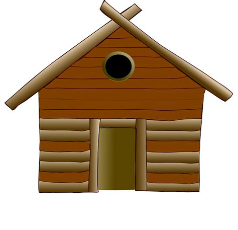 Log Cabin Cottage House Free Vector Graphic On Pixabay