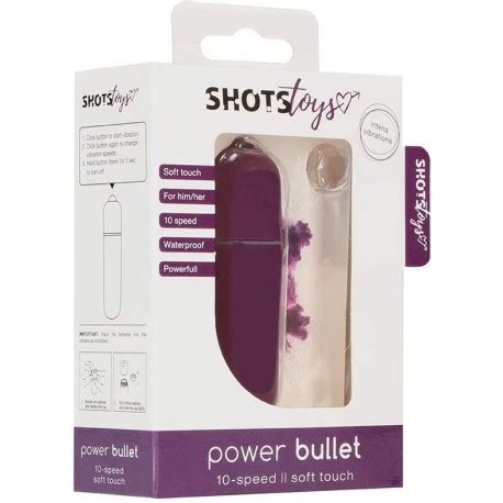 Power Bullet Purple Bullets Mini Vibrators Shots Shots Toys