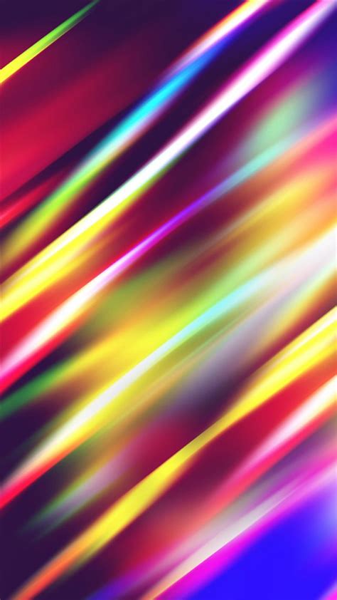 Abstract Lights Rainbow Pattern Background Iphone 8 Wallpapers Free