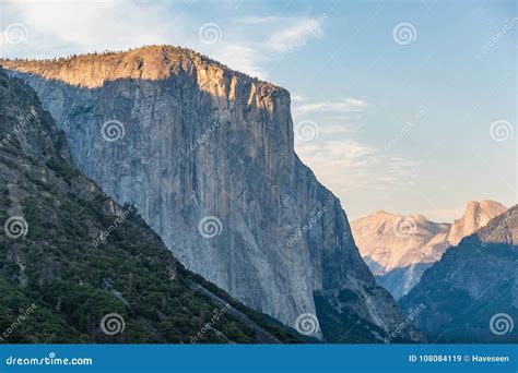 El Capitan Rock Formation Close Up In Yosemite Stock Image Image Of