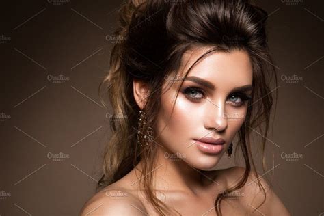 Beautiful Woman With Professional Make Up Featuring Background Woman