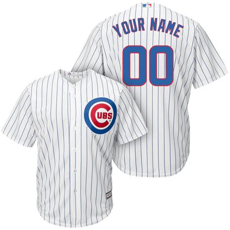 Chicago Cubs Majestic Cool Base Custom Jersey White Royal Online Store