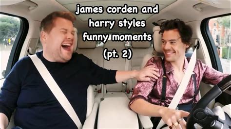 James Corden And Harry Styles Funny Moments Part Youtube