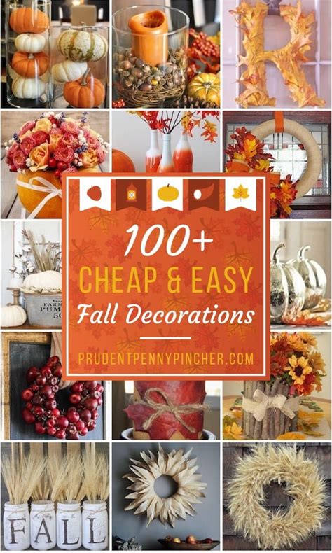 100 Cheap And Easy Fall Decor Diy Ideas Prudent Penny Pincher