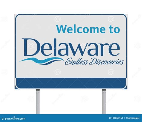 Road Map Delaware Stock Photo 73673442