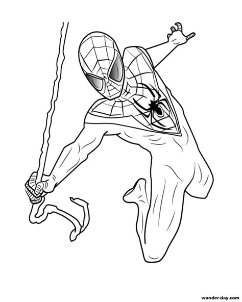 Spider Man Miles Morales Dibujo Para Colorear THENEAVE