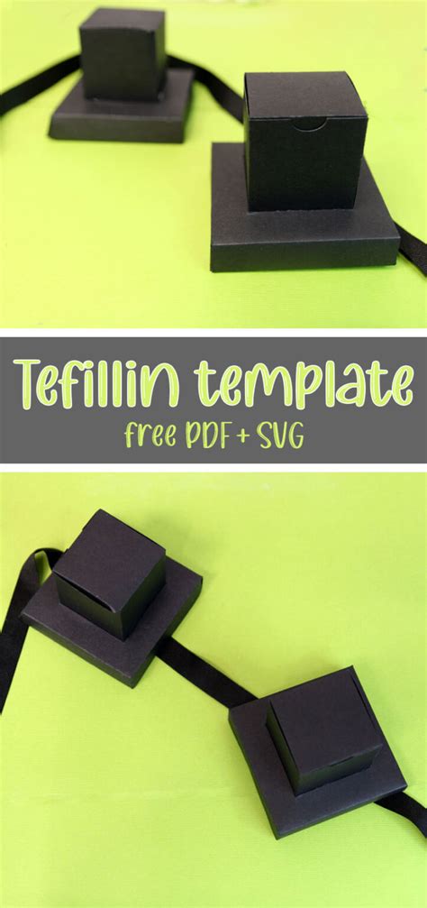 Tefillin Box Template For Bar Mitzvahs Jewish Moms And Crafters