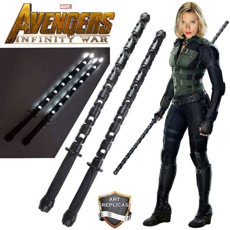 Avengers Infinity War Replique 2 Batons Deskrima De Black Widow