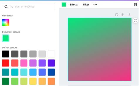 Gradient between two custom colours on canva? - Graphic Design Stack Exchange