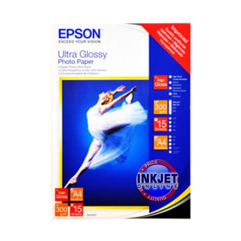 Epson S041927 Ultra Glossy Paper A4 15 Sheets 300gsm Inkjet Online