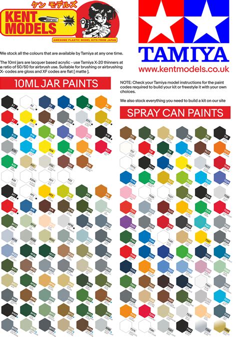 Tamiya Paint Color Chart Porn Sex Picture