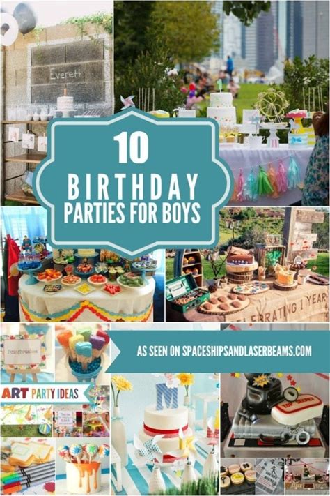 Coming up with 1st birthday party ideas on a budget might seem like cutting down on an important milestone, but there are some great ideas that you can use to keep your costs low, your party wonderful, and your mood. 10 Birthday Party Ideas Perfect for Boys - Spaceships and ...