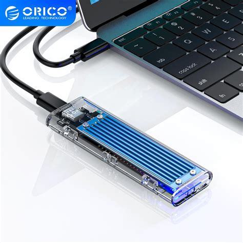 Orico NVME SSD Enclosure M SSD เคส M to USB Type C ฮารดไดรฟใส