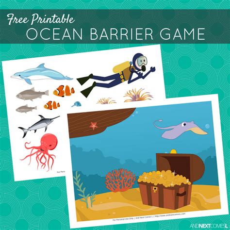 The tricky part is turning commercial games into therapy tools. Free Printable Ocean Barrier Game for Speech Therapy | And ...
