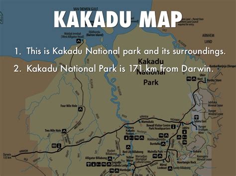 Kakadu National Park Tourist Map