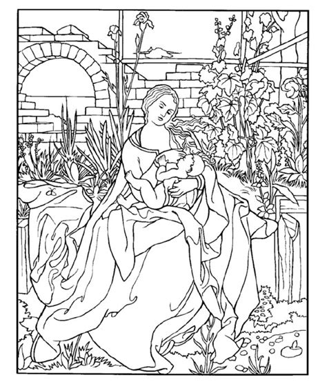 DURER MADONNA CON IRIS Da Colorare Famous Art Coloring Coloring Book