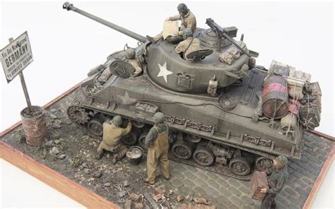 Sherman Tank Model Dioramas