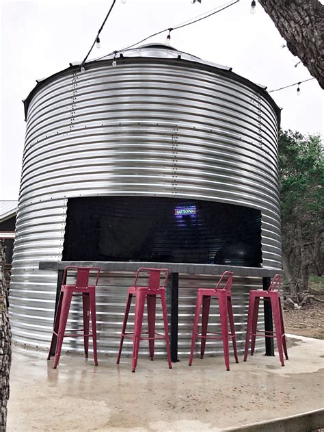 Grain Bin Outdoor Kitchen Project Renovation Remodel Restoration