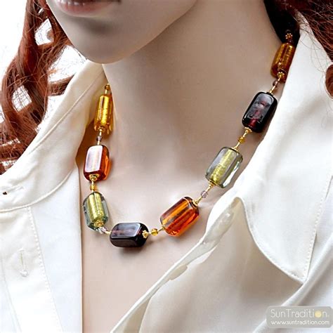 Multicolour Murano Glass Necklace Jewelry Genuine Of Venice