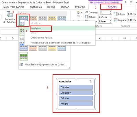 Como formatar Segmentação de Dados no Excel Ninja do Excel