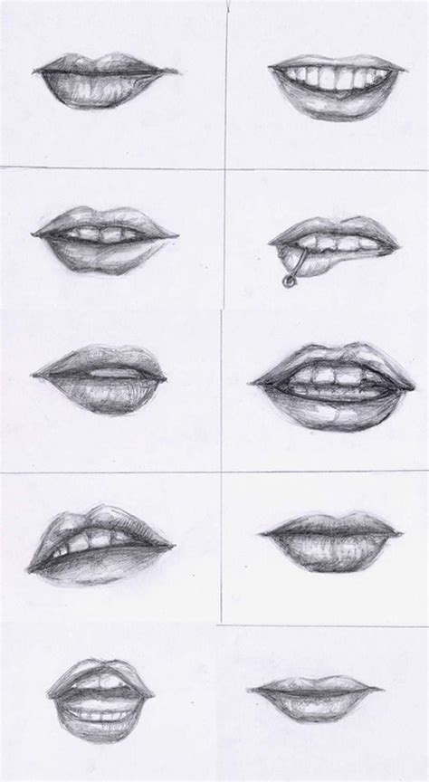 Lips Reference By Xoxtazxox How To Draw Lips Drawings How To