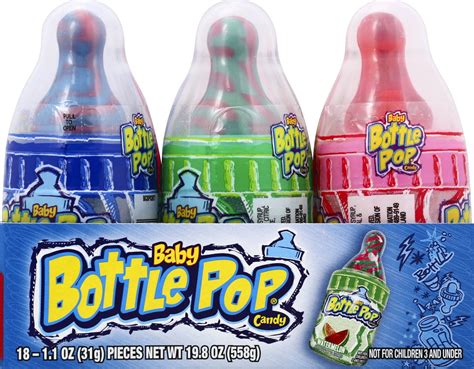 Baby Bottle Pop Assorted Flavor Candy Lollipops With Powdered Candy 1
