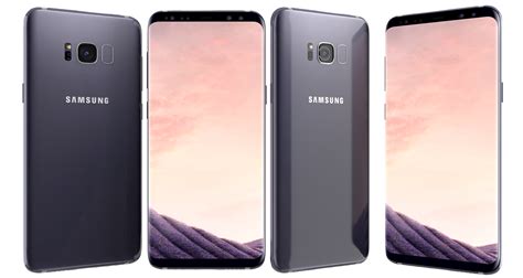 Samsung Galaxy S8 Orchid Gray 3d Model 15 Max Obj 3ds Dae Dwg