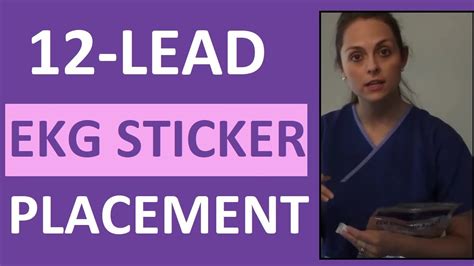 How To Apply Ecg Ekg Leads Stickers For 12 Lead Placement For