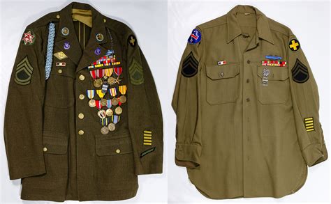 World War Ii Us Army Uniforms With Medals