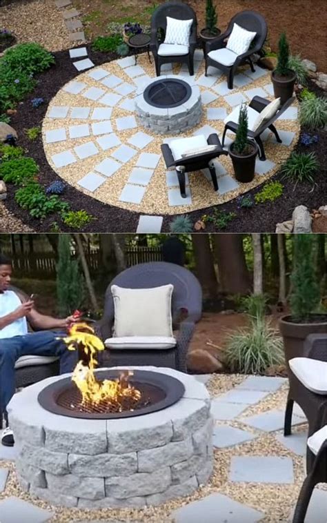 Pick a spot for your fire pit (ensuring that it is located a safe distance from any structures, bushes or trees) and insert a stake in the ground where neat article. 24 Best Outdoor Fire Pit Ideas to DIY or Buy - A Piece Of ...