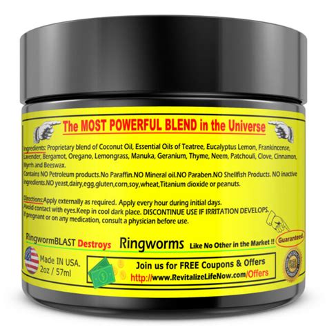 Ringworm Cream Fast Acting 100 Natural Plant Based Safer Than Otc