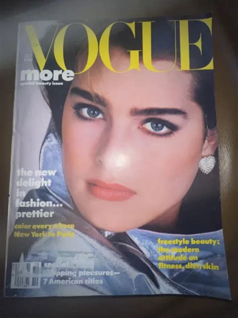 Vogue Magazine October 1984 Us Edition Brooke Shields Conde Nast