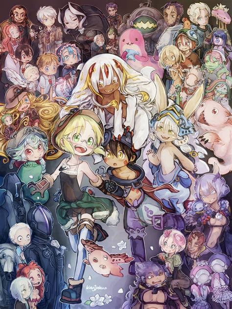 Nanachi Regu Riko Faputa Ozen And More Made In Abyss Drawn By