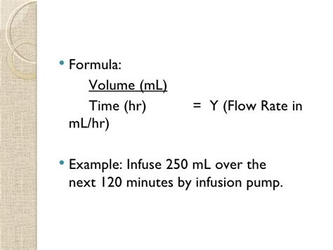 √ Infusion Rate Formula Nursing Va Army