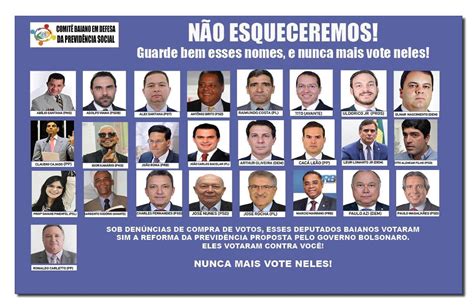 Reforma Da Previdência 2º Turno Veja Como Votou Os Deputados Da Bahia Ilhéus Informe
