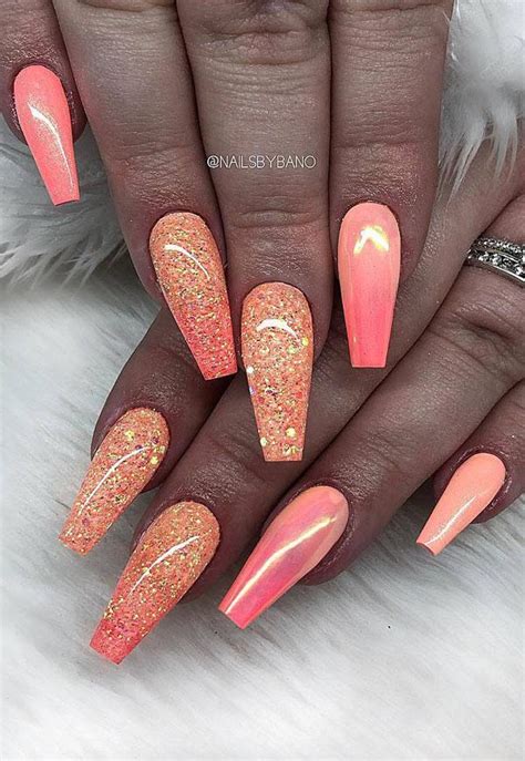 43 Popular Coral Nail Designs Page 41 Tiger Feng