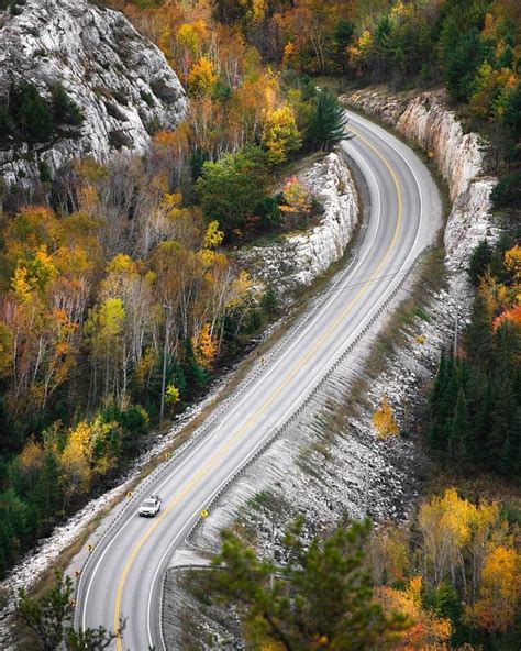 🇨🇦 Colourful Fall Drive Through The Espanola Hills Ontario By