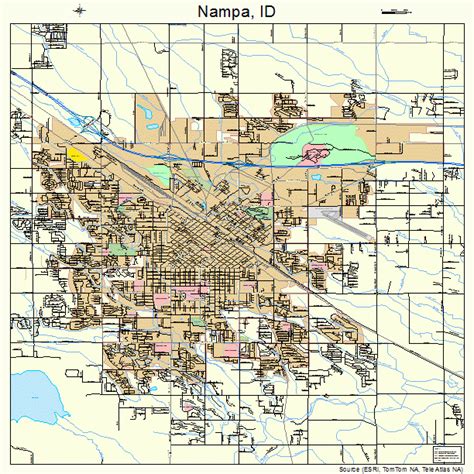 Nampa Idaho Street Map 1656260