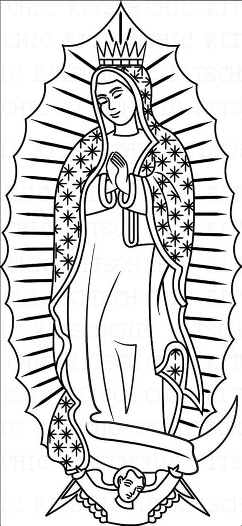 Free Virgen De Guadalupe Coloring Pages Tanyatedaugherty