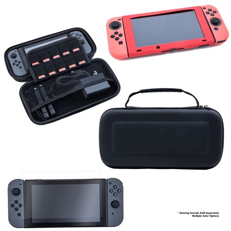 Nintendo Switch Accessory Bundle Travel Case Skins And Screen